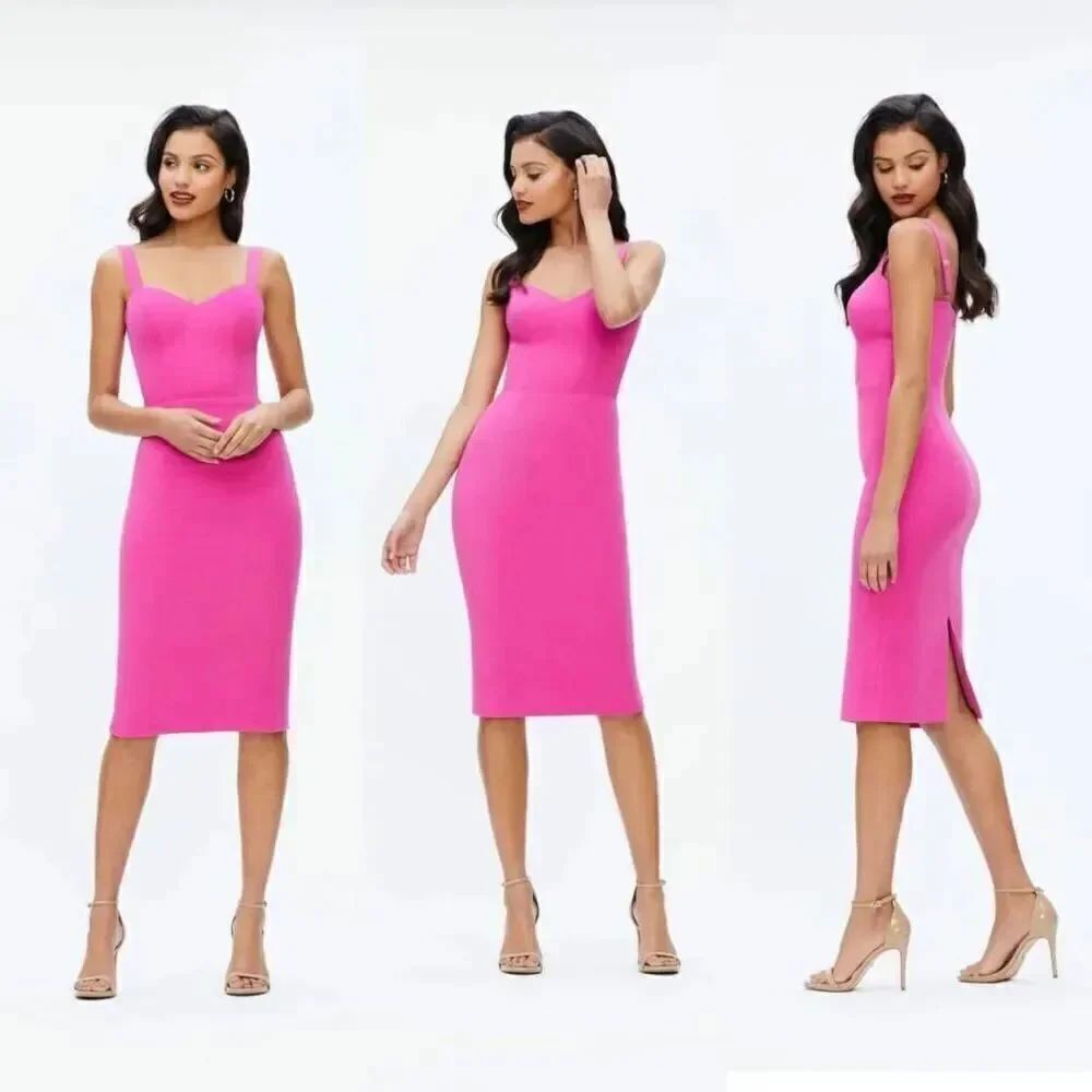 Dress the Population Nicole Dress L NWT Pink Bodycon